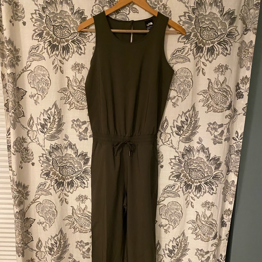 The North Face Olive Green Sleeveless Jumpsuit